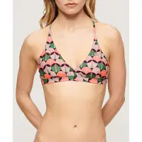 Superdry Cross Backtriangle Bikini Top Multicolore L Femme