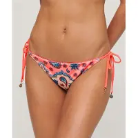 Superdry pour femme. W3010404A Bas de bikini rose avec attaches latérales (XL), Beachwear, Polister recyclé, Durable