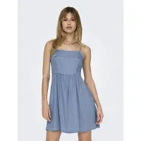 ONLY Brighton Sleeveless Long Dress Bleu M Femme