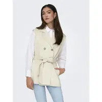 ONLY Diane Faux Waistcoat Beige XL Femme