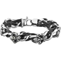 Police S14agw02b Bracelet Argenté Homme