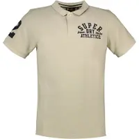 Superdry Vintage Superstate Short Sleeve Polo Beige S Homme