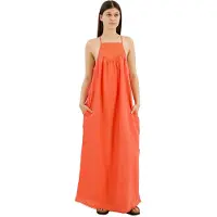 Superdry pour femme. W8011672A Robe de plage longue encolure licou corail (XL), Casuel, Viscose, Sans manches / bretelles