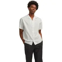 Jack & Jones Montana Short Sleeve Shirt Blanc S Homme
