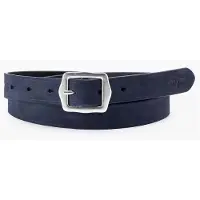 Levi's Women's Lux Leather Belt, Navy Blue, 75
