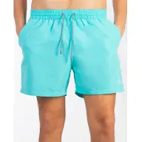 Faconnable Logo Solid Swimming Shorts Bleu M Homme