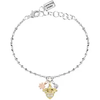 La Petite Story Charms Story Bee Flower 16.5 3 Cm Bracelet Doré Femme