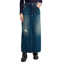 G-Star pour femme. D24385-D499-G816 Jupe Viktoria Longue bleu (27), Casuel, Le coton biologique, Durable
