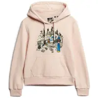 Superdry New York Vl Graphic Hoodie Rose 2XS Femme