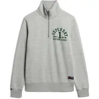 Superdry Track & Field Graphic Half Zip Sweatshirt Gris 3XL Homme