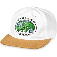 Grimey X Sk8land Unstructured Snapback Cap Blanc