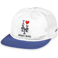 Grimey Unstructured Snapback Cap Blanc