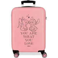 Disney Stitch You Love 55 Cm 34l Trolley Bag Rose