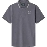Hackett pour homme. HM563381 Polo gris Heritage H (XXL), Casuel, Coton, Manche courte