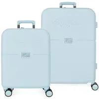 Joumma Bags Set de valises de voyage de luxe en ABS 70cm/55cm PEPE JEANS ACCENT Azul, 7699534