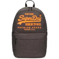 Superdry Femme Logo Sac à Dos Heritage Montana, Gris Foncé &amp; Orange