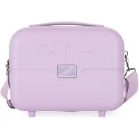 Pepe Jeans pour femme. 7693935 Trousse de toilette en ABS adaptable au chariot Accent rose -29x21x15cm (OSFA), Casuel, Violet, ABS/Polycarbo