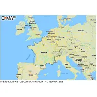 C-MAP Inland Water Map French Jaune