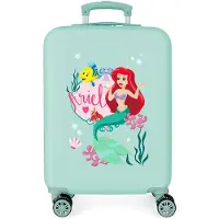 Disney pour femme. 4481724 Ariel Princess Celebration Turquoise Rigid Cabin Suitcase -38x55x20cm (OSFA), Casuel, ABS/Polycarbonate, Cab