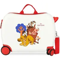 Disney unisex pour enfant. 2659823 Valise pour enfants Simba & Friends blanche -38x50x20cm (OSFA), Casuel, Synthétique, ABS/Polycarbona