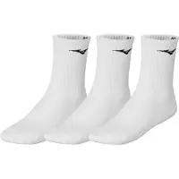 Mizuno Unisexe, Chaussettes de sport, Training 3 P Socks (38 - 40), Blanc