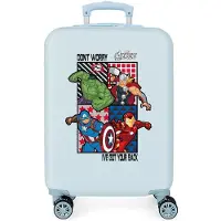 Marvel pour garçon. 2471764 Valise rigide All Avengers gris -38x55x20cm (OSFA), Casuel, Synthétique, ABS/Polycarbonate, Cabine, mode en