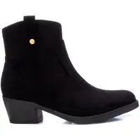 Xti pour femme. 14203902-NEGRO Bottines cow-boy -Hauteur 5cm- noir (38), 3 à 5 cm, Fermeture éclair, Casuel, Imitation cuir