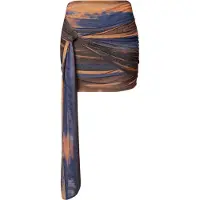 LeGer By Lena Gercke Jupe 'Sari' bleu marine / marron / moutarde / orange
