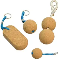 Talamex Cork Key Ring 50 Mm 10 Units Marron