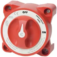 Blue Sea Systems E Series On Off Battery Switch Rouge
