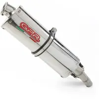 Gpr Exhaust Systems Trioval Suzuki Sv 650 A 21-22 Stainless Steel Homologated Slip On Muffler Argenté Homologated