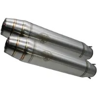 Gpr Exhaust Systems Deeptone Inox Cafè Racer Silencer Without Link Pipe V 65 Tt/sp/lario/gt/custom 82-94 Homologated Muffler Argenté Homologated