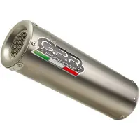 Gpr Exhaust Systems M3 Natural Titanium Full Line System Trident 660 21-22 Euro 5 Cat Homologated Muffler With Link Pipe Argenté Homologated