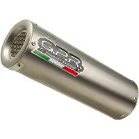 Gpr Exclusive M3 Natural Titanium Scrambler 800 17-20 Euro 4 Cat Homologated Muffler Argenté Homologated