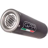 Gpr Exhaust Systems M3 Poppy Ducati Monster 797 17-20 Ref:e4.d.134.cat.m3.pp Titanium Slip On Homologated Muffler Noir Homologated