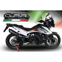 Gpr Exhaust Systems Furore Evo4 Nero Ktm Adventure 790 21-23 Ref:e5.kt.108.fne4 Homologated Slip On Muffler Doré Homologated