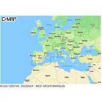 C-MAP West Mediterranean Map Bleu