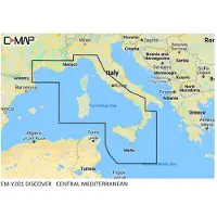 C-MAP Central Mediterranean Map Jaune