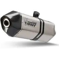 MIVV Speed Edge Harley Davidson Pan Amercia 2020-23 Hd.003.lrt Homologated Slip On Muffler Argenté Homologated