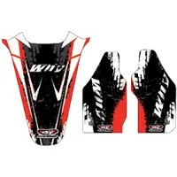 Why Stickers Honda Cr85r 2003-2007 Rear Fender Graphics Kit Rouge,Noir