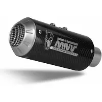 MIVV Mk3 Yamaha Mt-03 2016-24 Y.055.sm3c Not Homologated Slip On Muffler Argenté Not Homologated