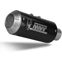 MIVV Mk3 Kawasaki Zx-6 R 636 2019-20 K.050.sm3c Not Homologated Slip On Muffler Argenté Not Homologated