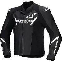 Alpinestars Faster V3 Airflow Blouson de moto perforé en cuir / textile