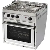 Force 10 Euro Standard Kitchen Stove Argenté 517.5 x 546 x 603 mm