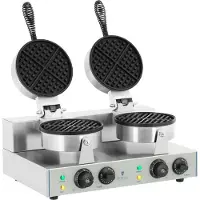 Royal Catering Gaufrier rond - 2 x 1.300 watts