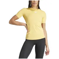 Adidas Techfit Training Short Sleeve T-shirt Jaune L Femme