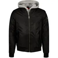 Lonsdale Veste à capuche homme coupe slim CLIFTON ALL SEASONS Black S
