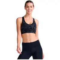 2XU Motion Racerback Medium Impact Sports Bra Noir XL Femme