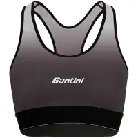 Santini Deni High Impact Sports Bra Noir L Femme