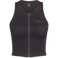 Rapha Cropped Zip Sports Bra Noir L Femme